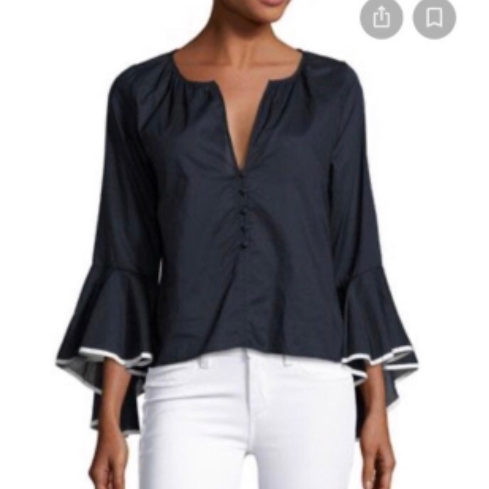 Misa Los Angelo’s Segal Bell Sleeve Top